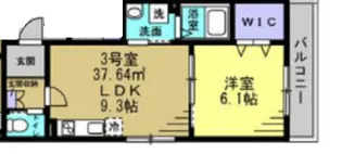 Plaisir【103号室】の間取り