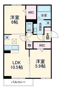 クレストカメリア【3階】の間取り