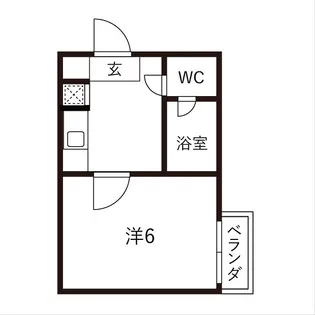 タウンコート中村【301号室】の間取り