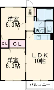 グレイスコート【2階】の間取り