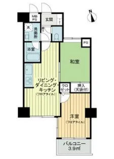 ライオンズプラザ川口本町【9階】の間取り