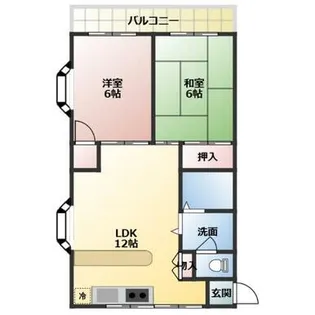 草間ビルⅡ【02030号室】の間取り
