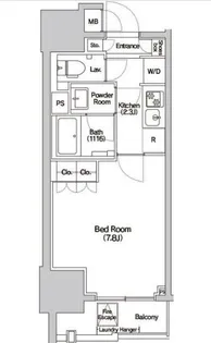 Haluwa芝公園【12階】の間取り