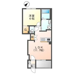 アクアヴィラ【1階】の間取り