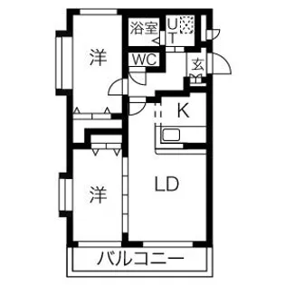 Dear Flora【201号室】の間取り