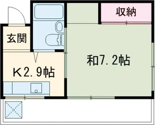 カーサ六地蔵【1F号室】の間取り