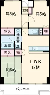 スカイシティー神山【5階】の間取り