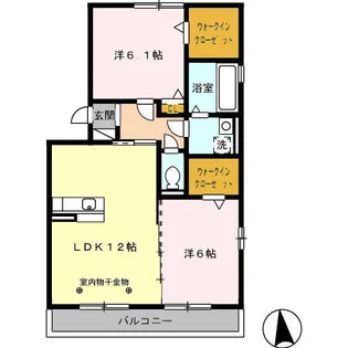 サンハイム西沼【2階】の間取り