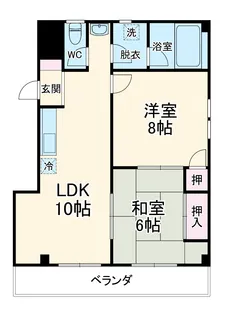 メゾン三羊【1階】の間取り
