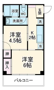 リブレス登戸【3階】の間取り