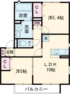 リジュールSAKURA C【1階】の間取り