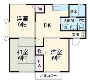 リルパーム南林間【2階】の間取り