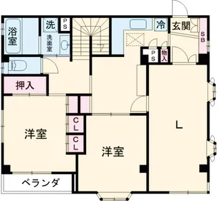 クロノス江戸川【2階】の間取り