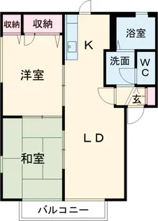 コーポ・ナカミカワ【1階】の間取り