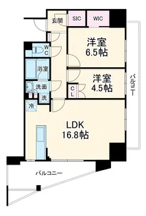 レーベン川口元郷Sta.Front【5階】の間取り