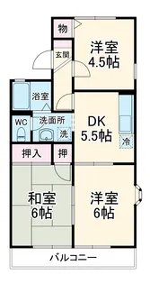 セジュール静 Ⅰ【2階】の間取り