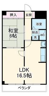 ナワダハイツ【2階】の間取り