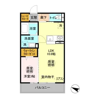 ヴィラ245【2階】の間取り
