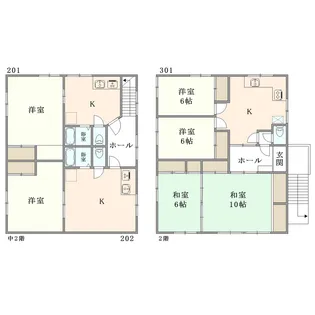 横川レジデンシャル【301号室】の間取り