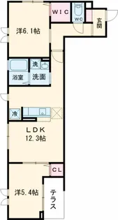 アンジュール徳丸B棟【3階】の間取り