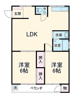 乙羽コーポ【04060号室】の間取り