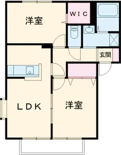 アンティエール A【2階】の間取り