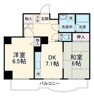 すずらん館【4階】の間取り