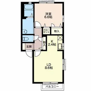 ディアスM【201号室】の間取り