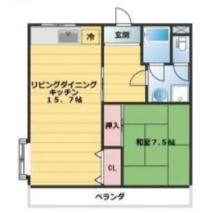 ヤトダハイツ【301号室】の間取り