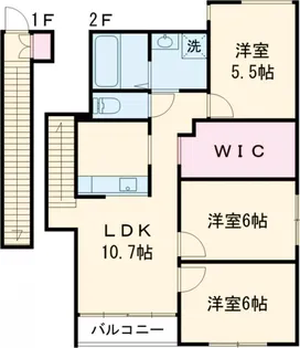 Casa il micino【2階】の間取り