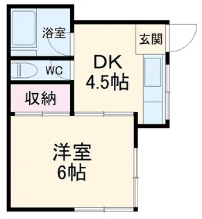 コーポ高山【1F号室】の間取り