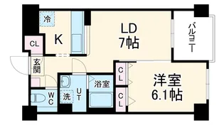 カーサヴェルデ【2階】の間取り