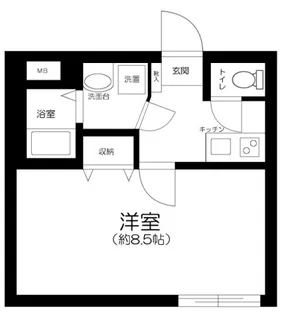 スマイラス川口並木【301号室】の間取り