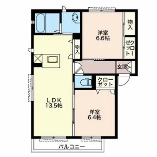 ビューテラス山田一番町【302号室】の間取り