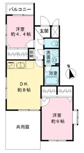 ノア豪徳寺【1階】の間取り