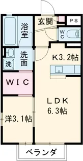 ヴァン・ベールF棟【102号室】の間取り