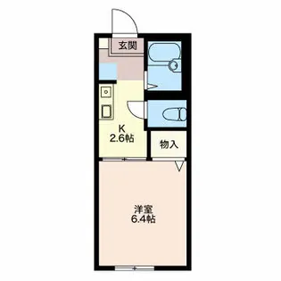 コーポミレニアム【1階】の間取り