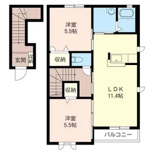 マーブルⅡ【2階】の間取り