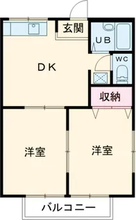 アミューズ【201号室】の間取り