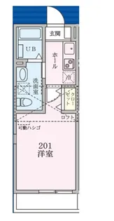 SOLA YURIGAOKA【2階】の間取り