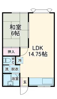 コーポヒロ【103号室】の間取り