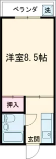 こーぽかさゆ【202号室】の間取り