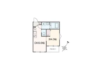 MELLAS相武台前Ⅳ【2階】の間取り