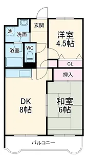 ソレアード曳馬【3階】の間取り
