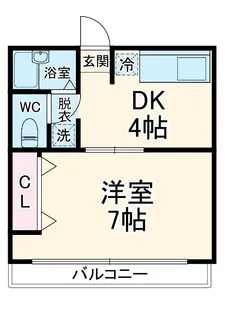 バードハイツ【1階】の間取り
