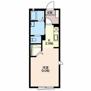 ソレイユK【1階】の間取り