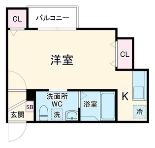 サンマルスラン大和田【1階】の間取り