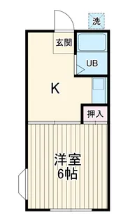 富士見台ハイツ【2階】の間取り