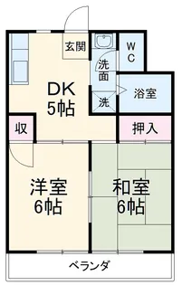 コスモス前原【2階】の間取り