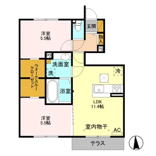 プランドールTN Ⅰ【1階】の間取り